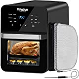 NUWAVE Brio Air Fryer Smart Oven, 15.5-Qt X-Large Family Size, Countertop Convection Rotisserie Grill Combo, SS...