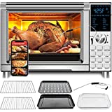 NUWAVE Bravo Air Fryer Toaster Smart Oven, 12-in-1 Countertop Convection, 30-QT XL Capacity, 50°-500°F Temperature...